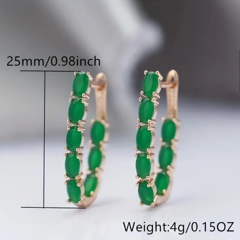 18k Gold plated Bojo Style long earrings. - Picture 4 of 4